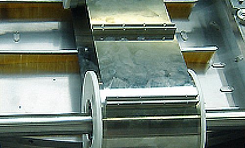 Belt Metalen transportbanden met perforatie voor montage productdrager